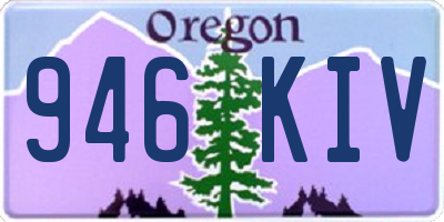 OR license plate 946KIV