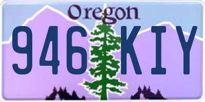 OR license plate 946KIY