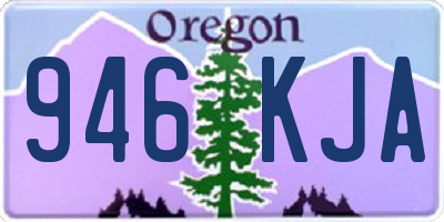 OR license plate 946KJA