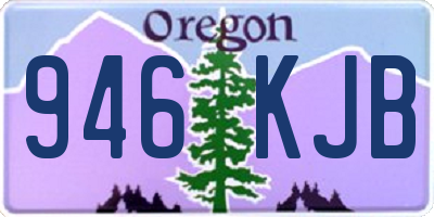 OR license plate 946KJB