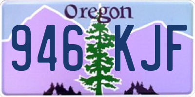 OR license plate 946KJF