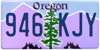 OR license plate 946KJY