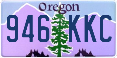 OR license plate 946KKC