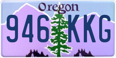 OR license plate 946KKG
