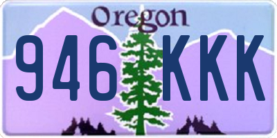 OR license plate 946KKK