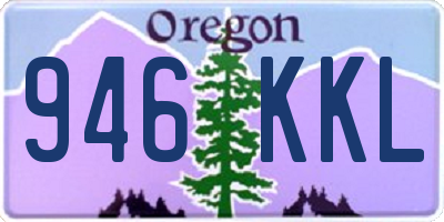 OR license plate 946KKL
