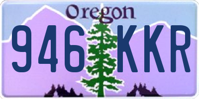 OR license plate 946KKR
