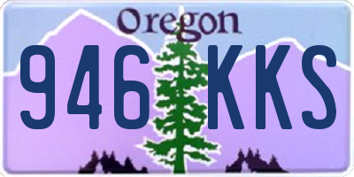 OR license plate 946KKS