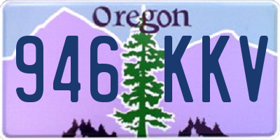 OR license plate 946KKV