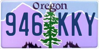 OR license plate 946KKY