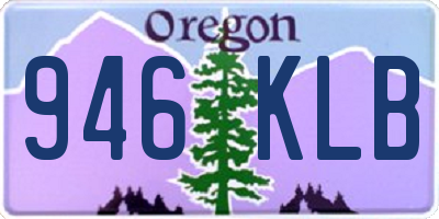 OR license plate 946KLB