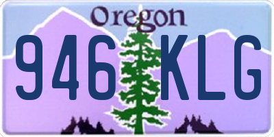 OR license plate 946KLG