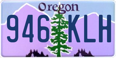 OR license plate 946KLH