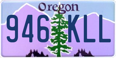 OR license plate 946KLL