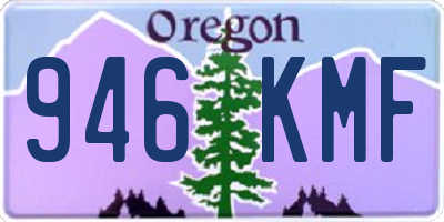 OR license plate 946KMF