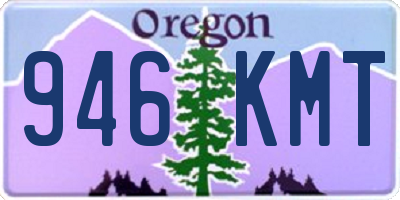 OR license plate 946KMT