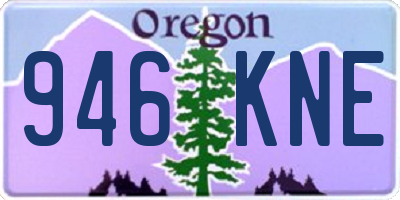 OR license plate 946KNE