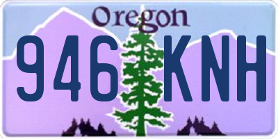 OR license plate 946KNH