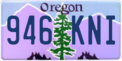 OR license plate 946KNI