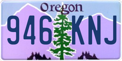 OR license plate 946KNJ