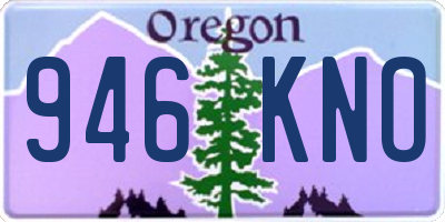 OR license plate 946KNO