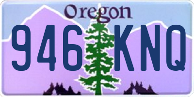 OR license plate 946KNQ