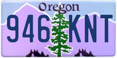 OR license plate 946KNT