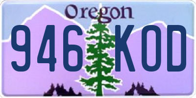 OR license plate 946KOD
