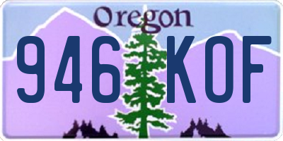 OR license plate 946KOF