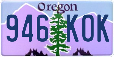 OR license plate 946KOK
