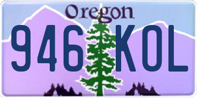 OR license plate 946KOL