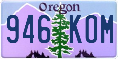 OR license plate 946KOM