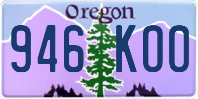 OR license plate 946KOO
