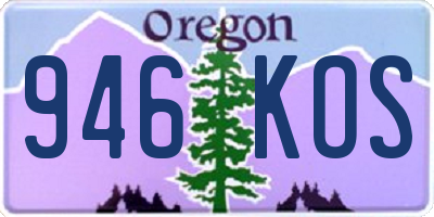 OR license plate 946KOS