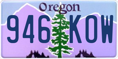 OR license plate 946KOW