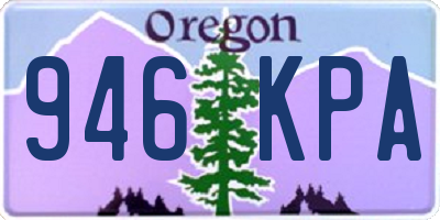 OR license plate 946KPA