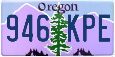 OR license plate 946KPE