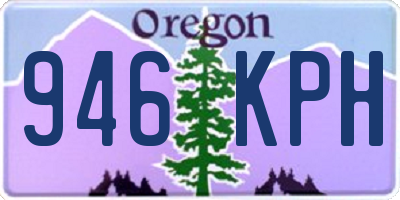 OR license plate 946KPH