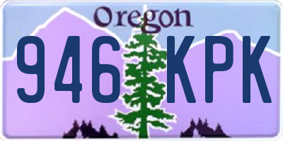 OR license plate 946KPK