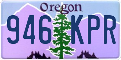 OR license plate 946KPR
