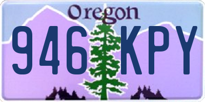 OR license plate 946KPY