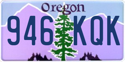 OR license plate 946KQK