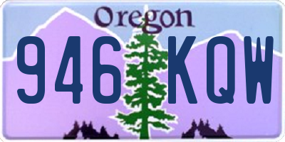 OR license plate 946KQW