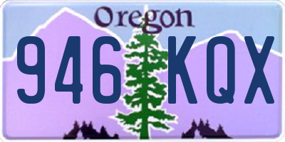 OR license plate 946KQX