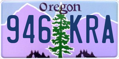 OR license plate 946KRA