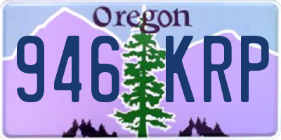 OR license plate 946KRP