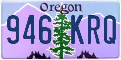 OR license plate 946KRQ