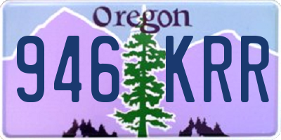 OR license plate 946KRR