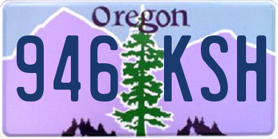 OR license plate 946KSH