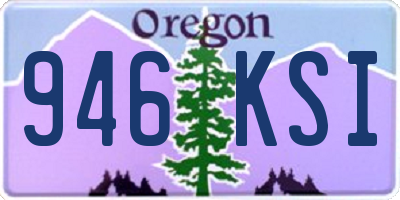 OR license plate 946KSI